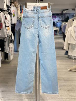 75456-9 LİKRALI WIDE LEG DENİM A MAVİ/L BLUE DESEN 13