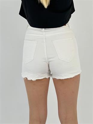 Kadın Wide Leg Beyaz Denim Etek