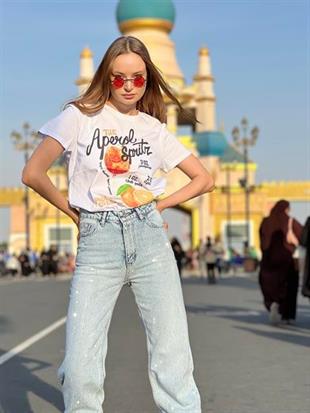 Aperol Spritz Baskılı Tişört – Siyah & Beyaz