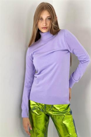 Balıkçı Yaka Basic Kadın Triko Kazak