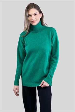 Balıkçı Yaka Kadın Basic Triko Kazak