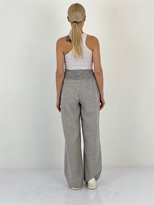 Kadın Beli Lastikli Lacivert Pantolon