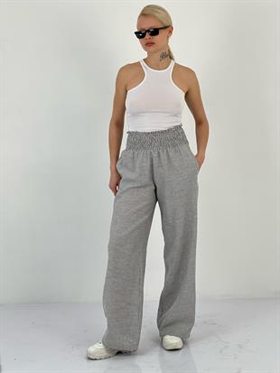 Kadın Beli Lastikli Lacivert Pantolon