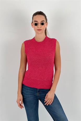 Kadın Bisiklet Yaka Triko Süveter