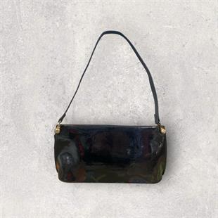 Kadın Parlak Siyah Omuz Çantası