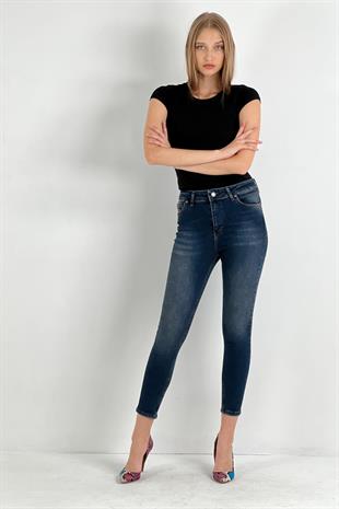 Kadın Yıkamalı Skinny Jean - Tint