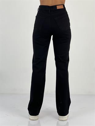 Kadın Yüksek Bel Bol Paça Jean Pantolon