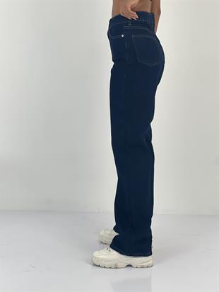Kadın Yüksek Bel Bol Paça Jean Pantolon