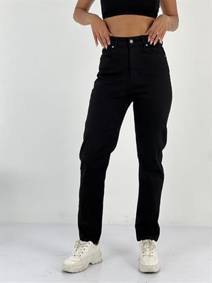 Kadın Yüksek Bel Mom Jean Pantolon