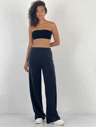 Kadın Yüksek Bel Siyah Pantolon