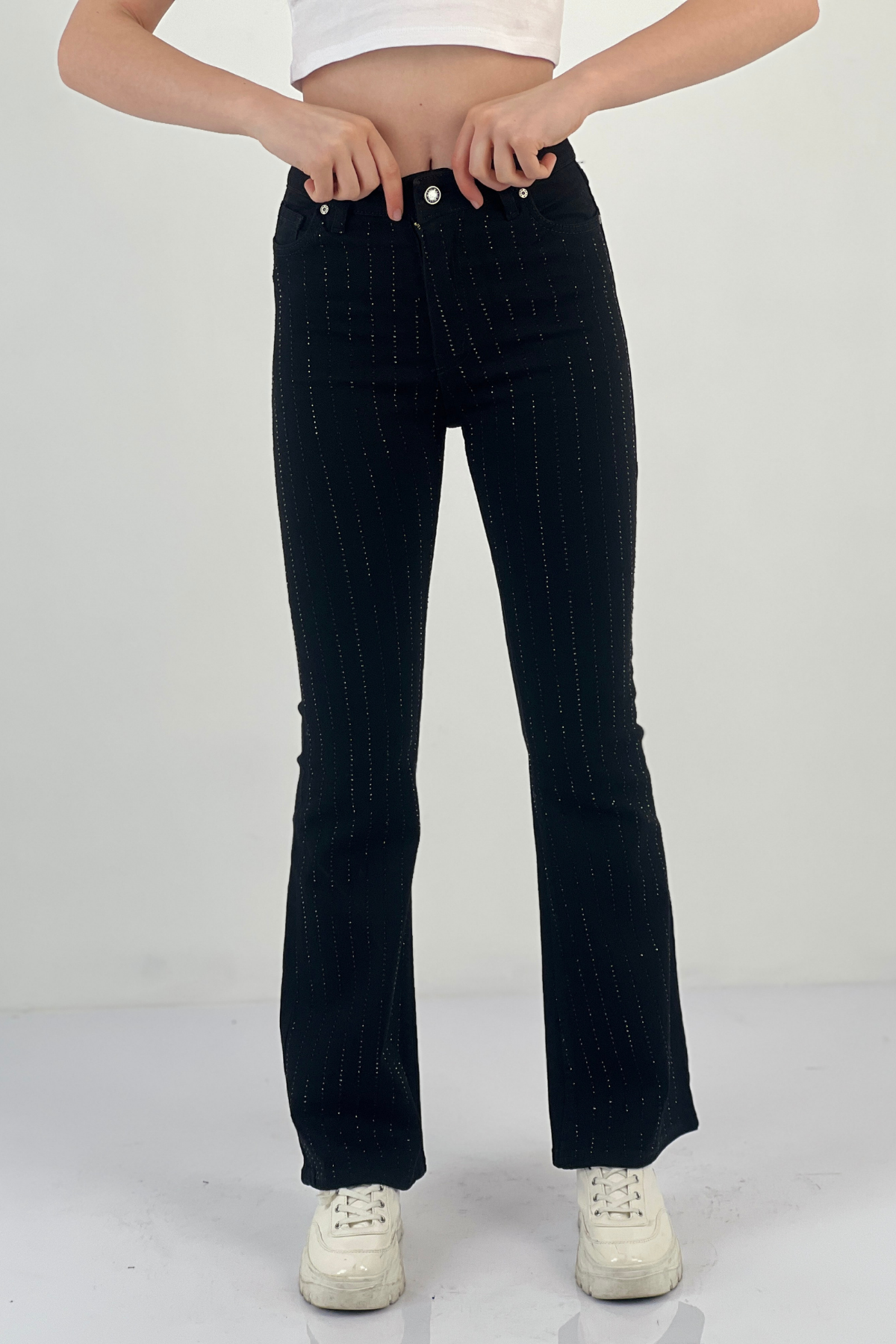 72817T2 İSPANYOL LYCRA DENİM PANT. ÜÇ BOYUT TAŞ YAP.