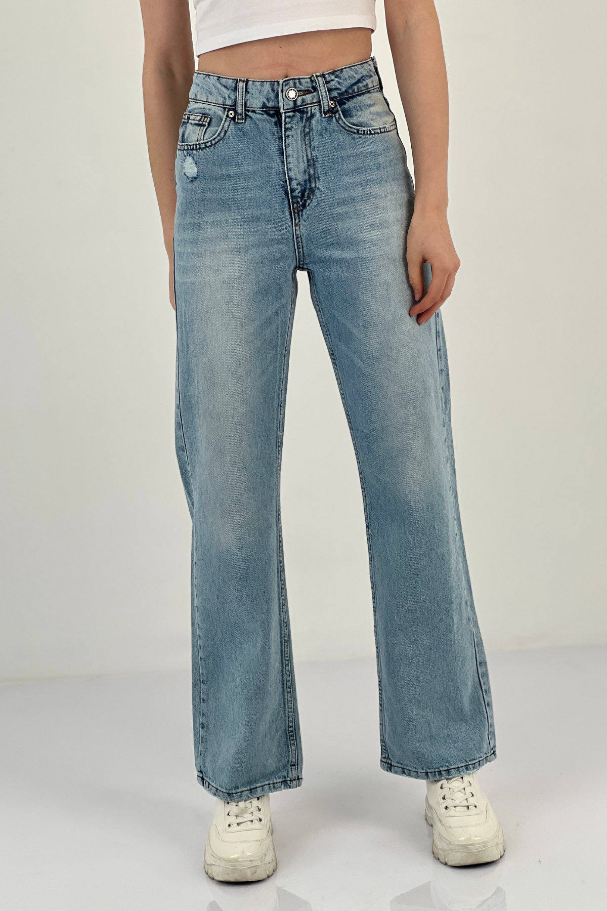 75450 WIDE LEG DENİM