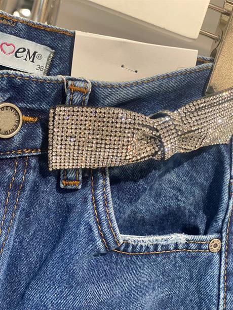 75453-6 Taşlı Fiyonk Aksesuarlı Jean · 3