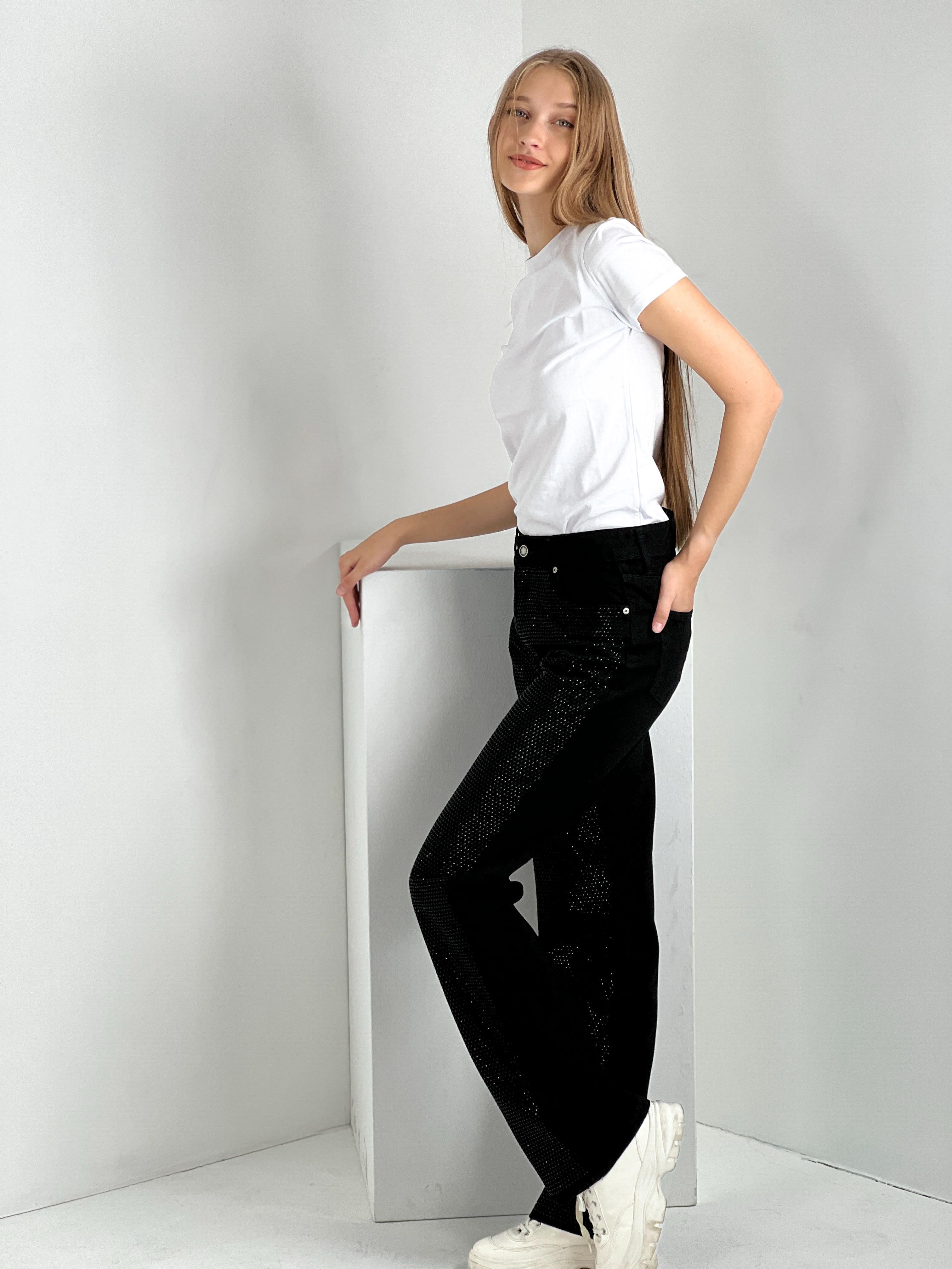 Kadın Taş Baskı Wide Leg Jean-Antrasit · 7