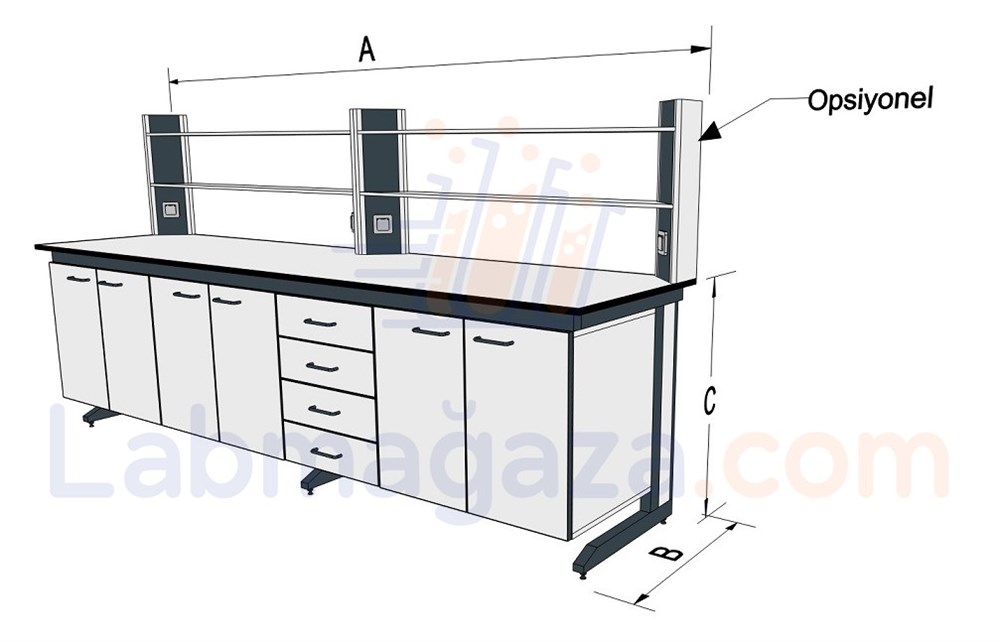 NetaTech C Frame Laboratuvar Kenar Tezgahı (KCG)