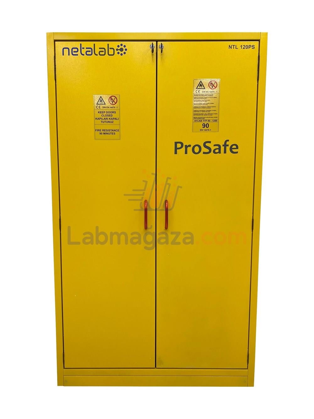 Netalab ProSafe Yangına Dayanıklı Güvenlik Dolabı DIN EN 14470-1 / Tip 90 / NTL-120PS-AUTO