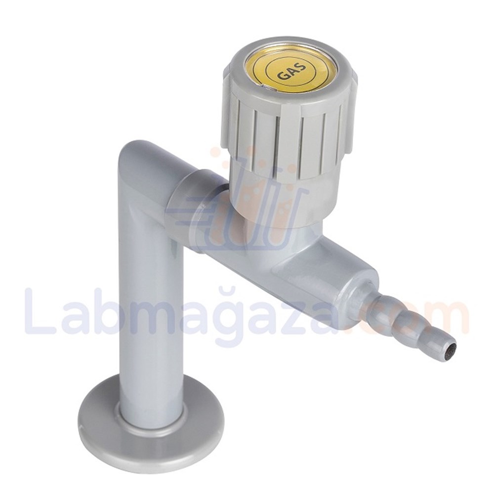 Laboratuvar Tezgah Üstü Tek Çıkışlı Gaz Musluğu