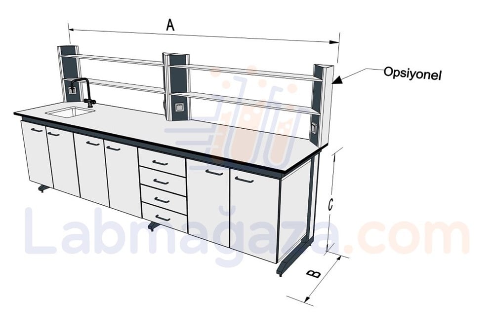 NetaTech C Frame Laboratuvar Yıkama İstasyonu (KCG-S)