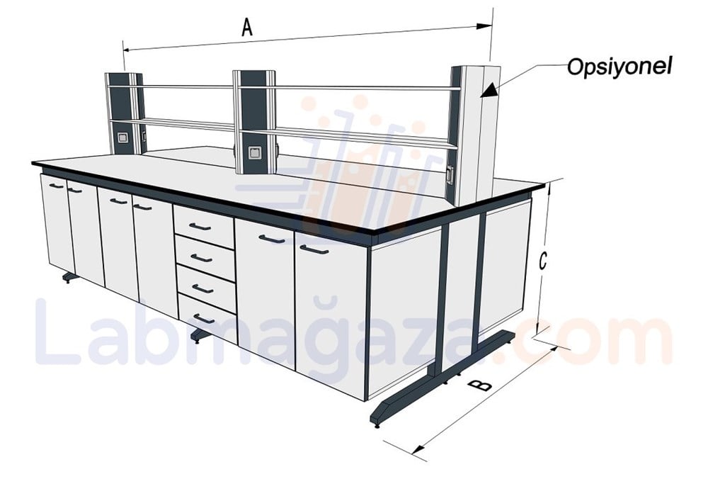NetaTech C Frame Laboratuvar Orta Tezgahı (C-KCG)