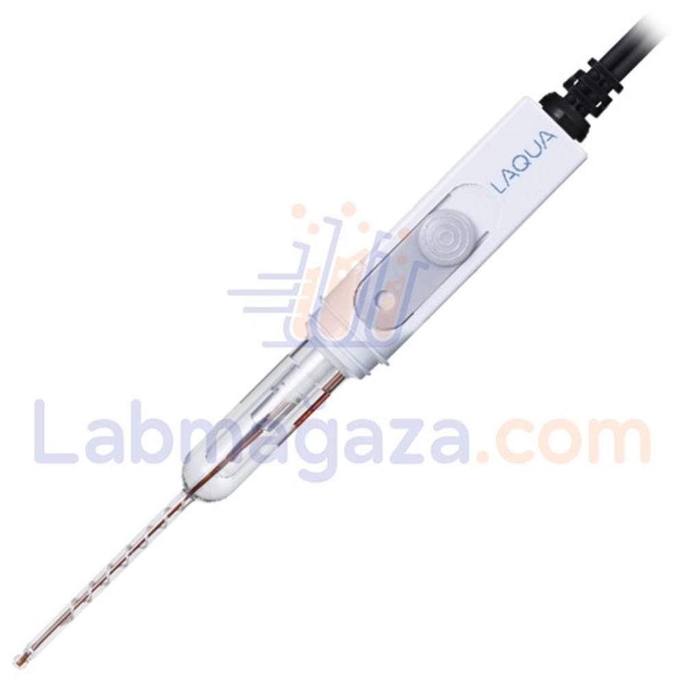 Horiba Laqua Cam gövdeli, yeniden doldurulabilir Micro ToupH pH Elektrodu. 3mm uç. Önceki model: 9618-10D, 9669- 10D