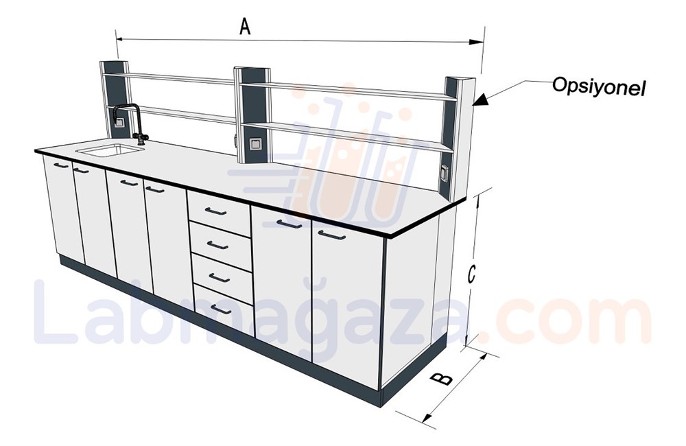 NetaTech Bazalı Laboratuvar Yıkama İstasyonu (KBM-S)