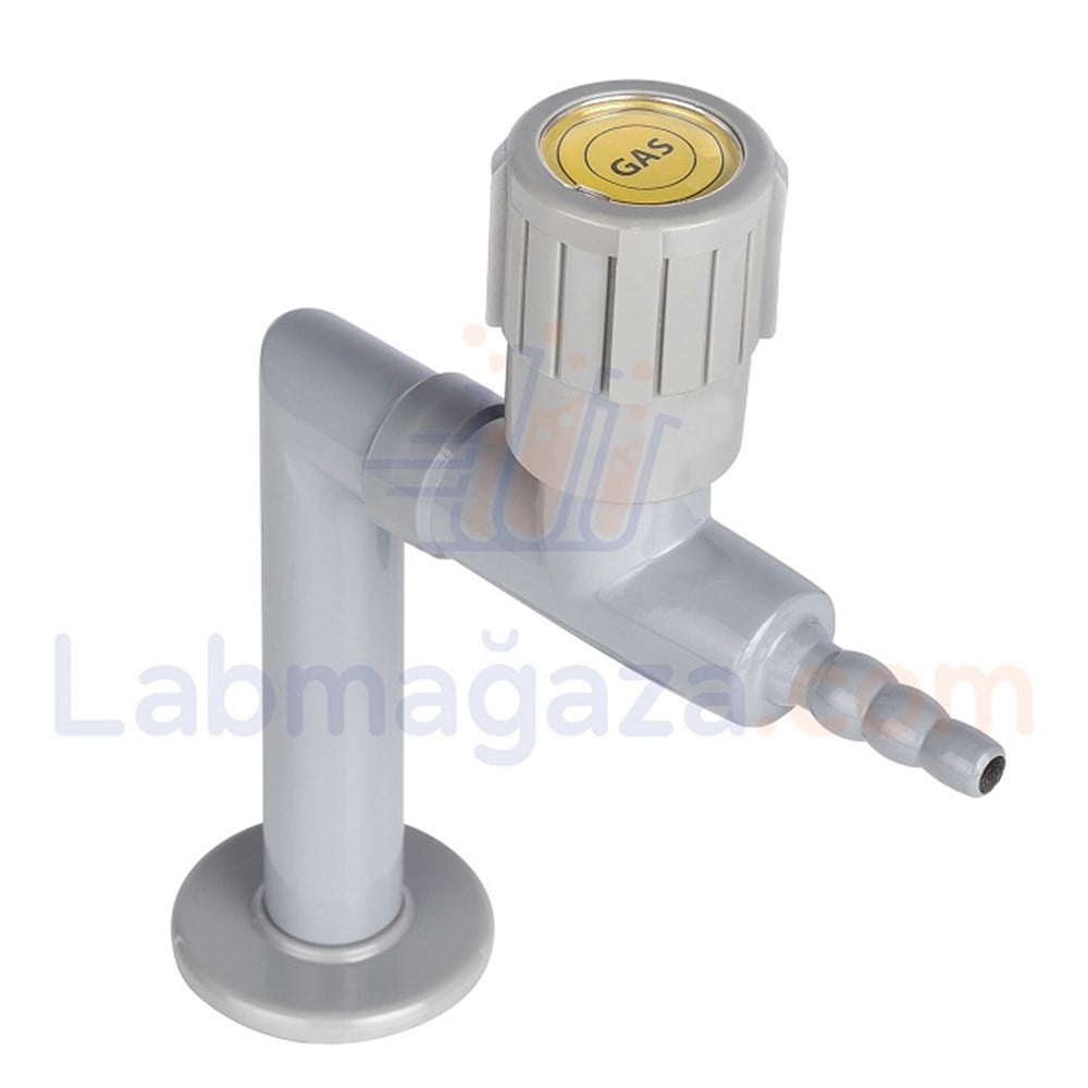 Laboratuvar Tezgah Üstü Tek Çıkışlı Gaz Musluğu