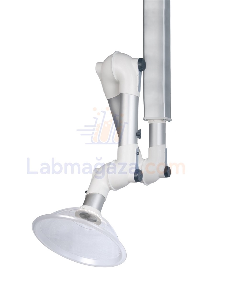 Akrobat Lokal Emiş Kolu (Tavana Monte - Orta (Ada) Tezgahlar için) 1500mm