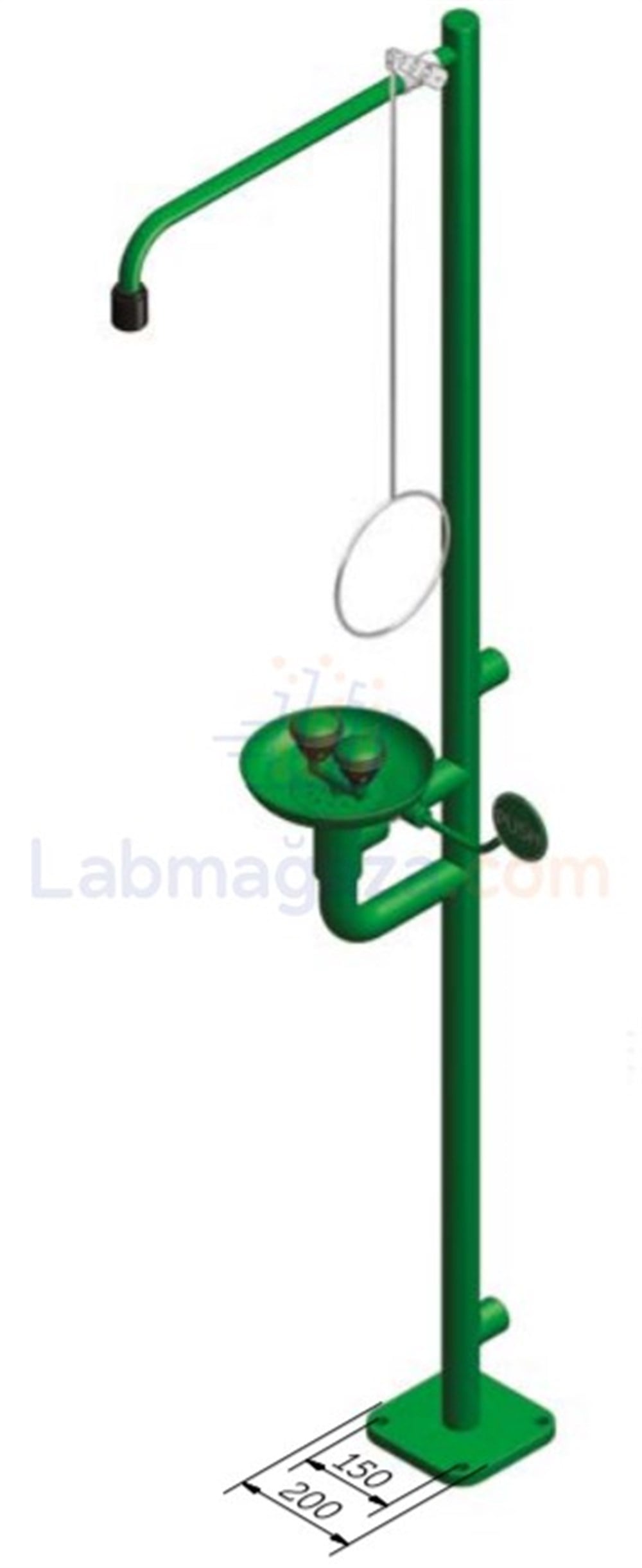 Zemine Monte Acil Göz ve Boy Duşu