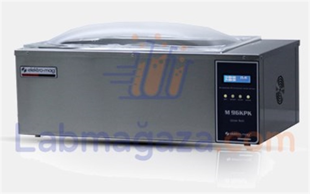 Elektromag 96 Tüp Kapasiteli, 21 Lt. Paslanmaz Çelik Bakteriyolojik Su Banyosu (Benmari) M 96 KPK