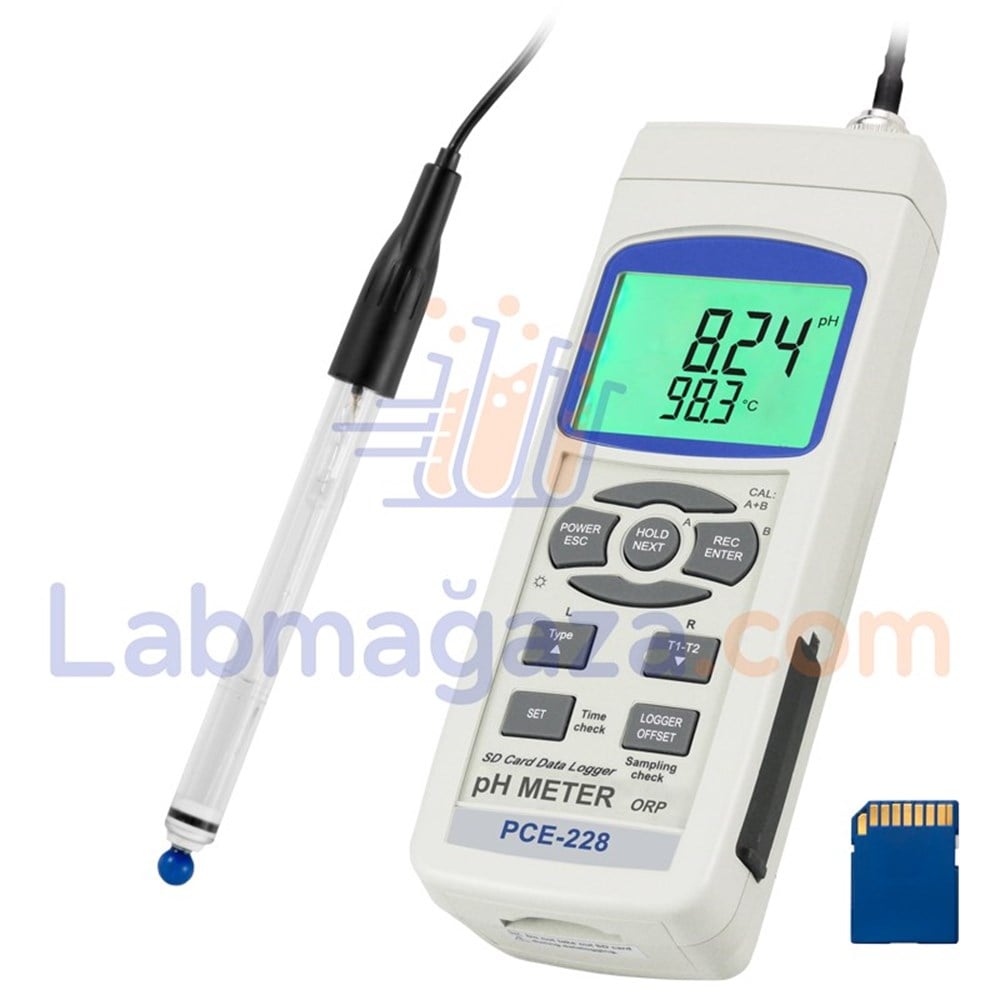 PCE pH Ölçüm Cihazı / PCE-228-HTE (Kayıt Özellikli)
