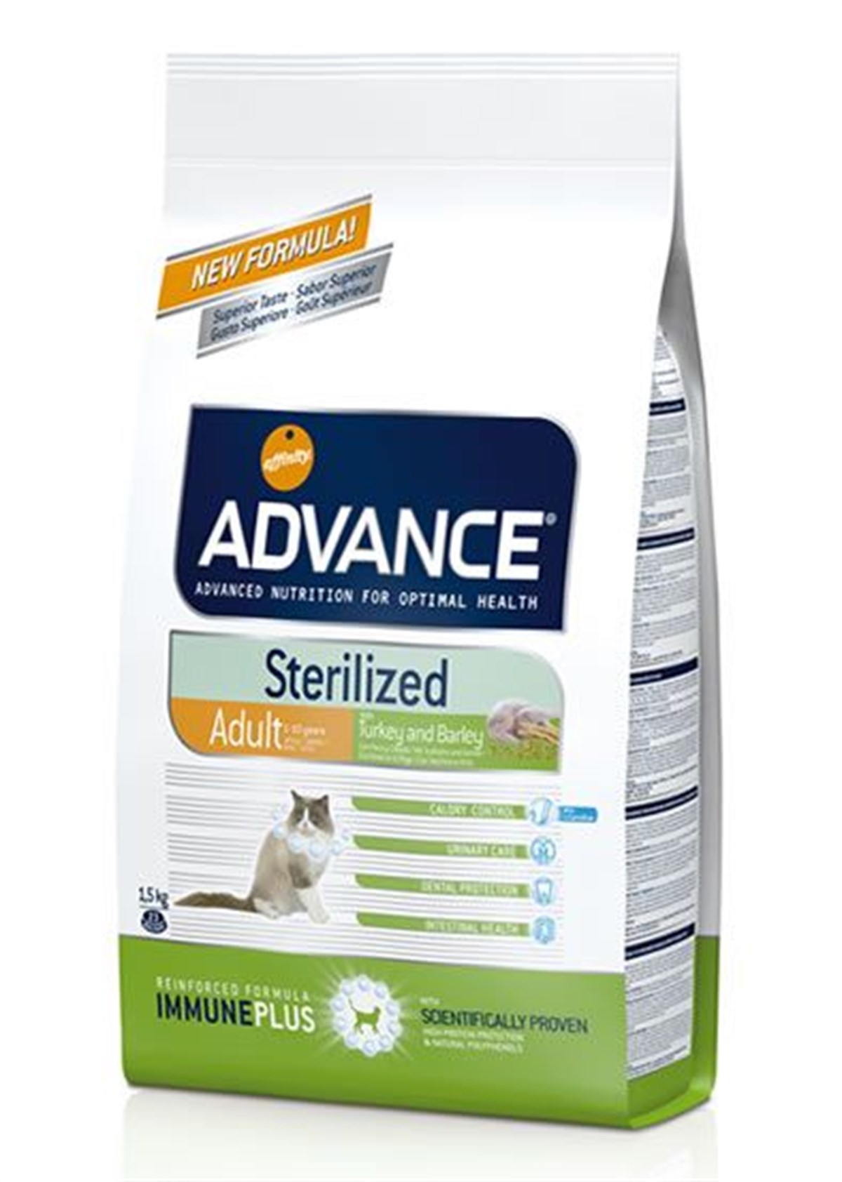 Advance Sterilized Hindili Kısırlaştırılmış Kedi Maması 1,5 Kg