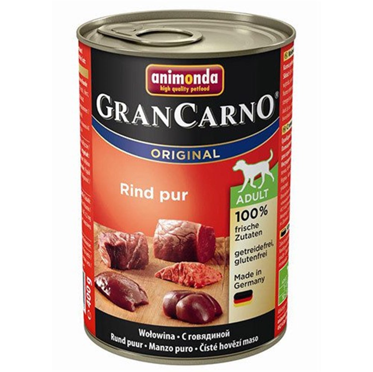 Animonda Gran Carno Adult Sığır Etli Yetişkin Köpek Konservesi 400 Gr