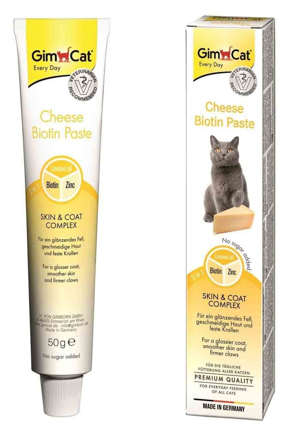 Gimcat Cheese Paste Biyotin ve Peynirli Kedi Macunu 50 Gr
