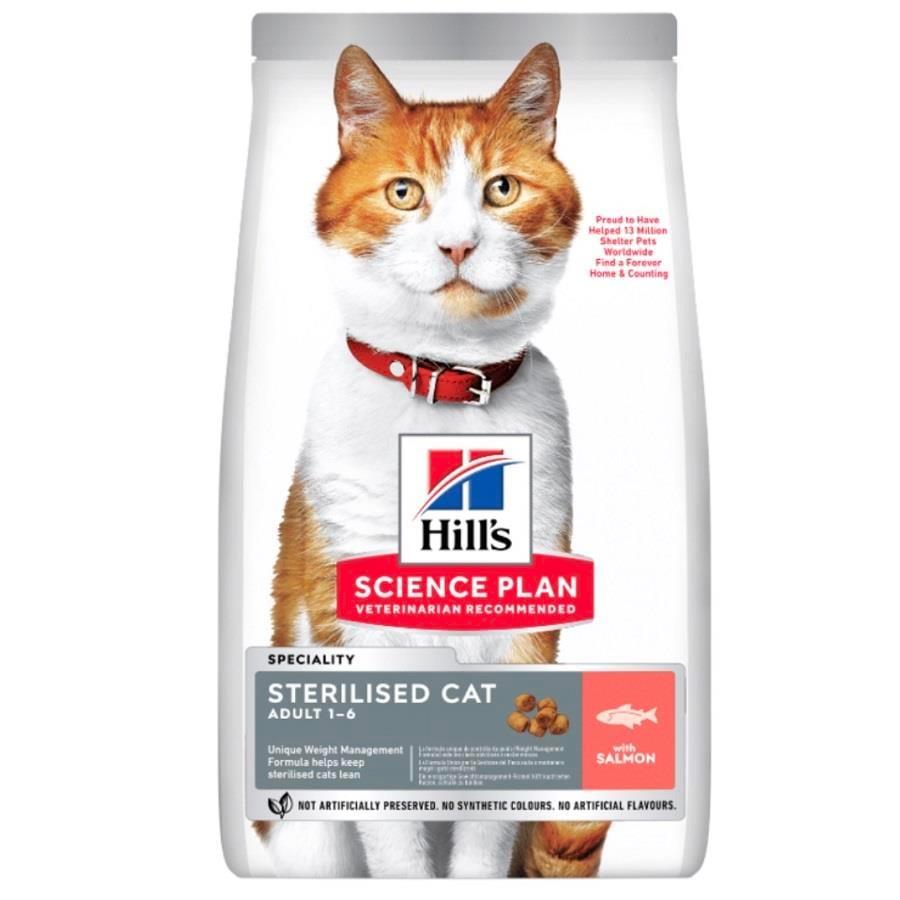 Hills Science Plan Sterilised Somon Balıklı Kısırlaştırılmış Yetişkin Kedi Maması 3 KG