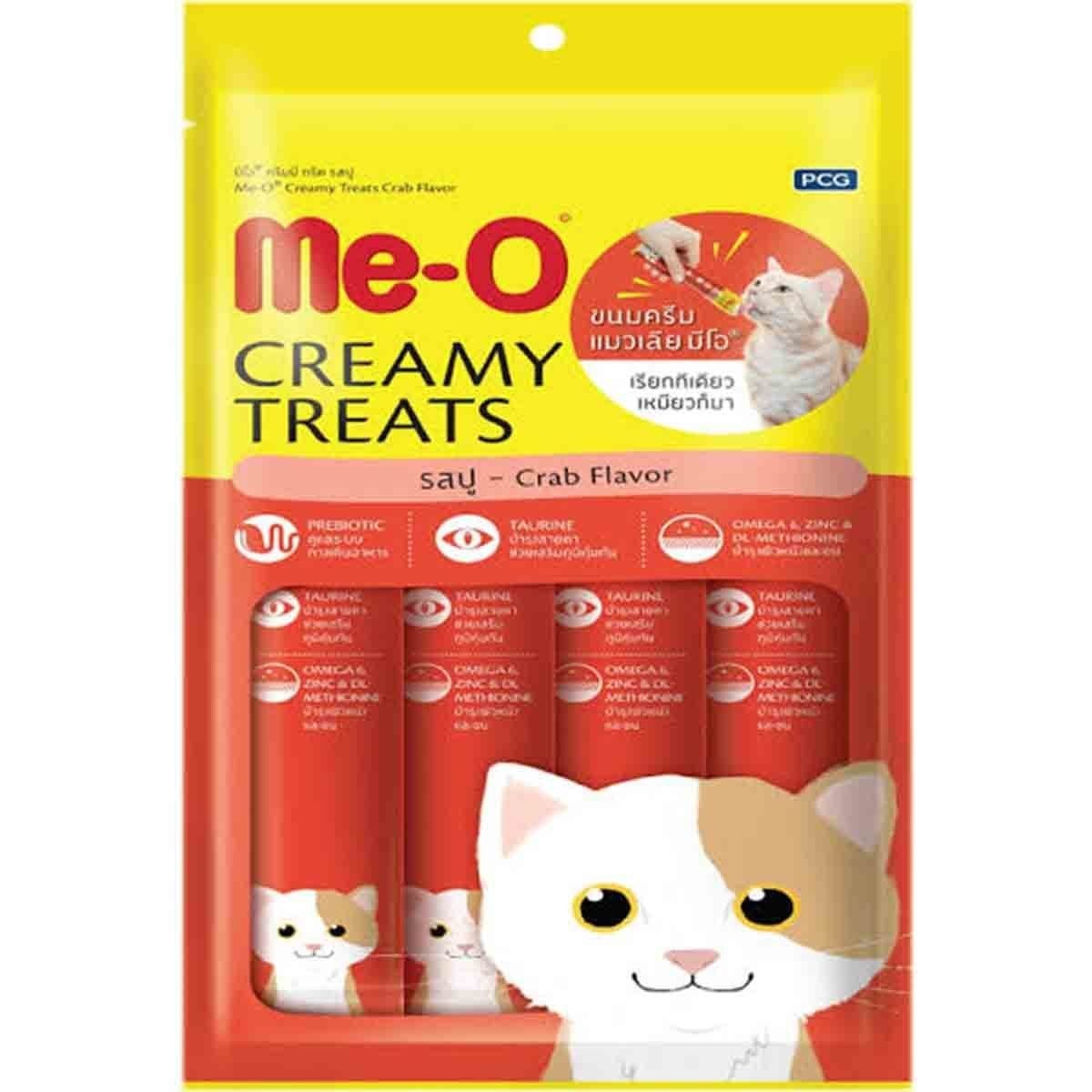 ME-O Creamy Yengeç Eti ve Ton Balıklı Kedi Ödülü 4 x 15 Gr