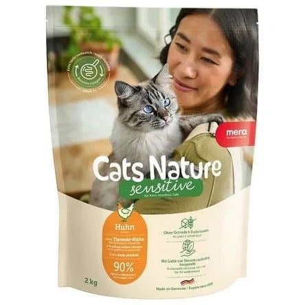 Mera Cats Nature Adult Sensitive Tavuklu Tahılsız Yetişkin Kedi Maması 2 KG