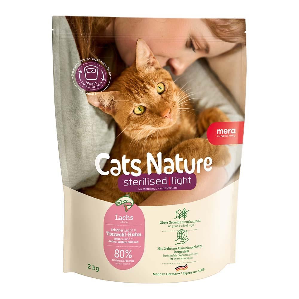 Mera Cats Nature Sterilised & Light Tahılsız Somonlu Kısırlaştırılmış Kedi Maması 2 KG