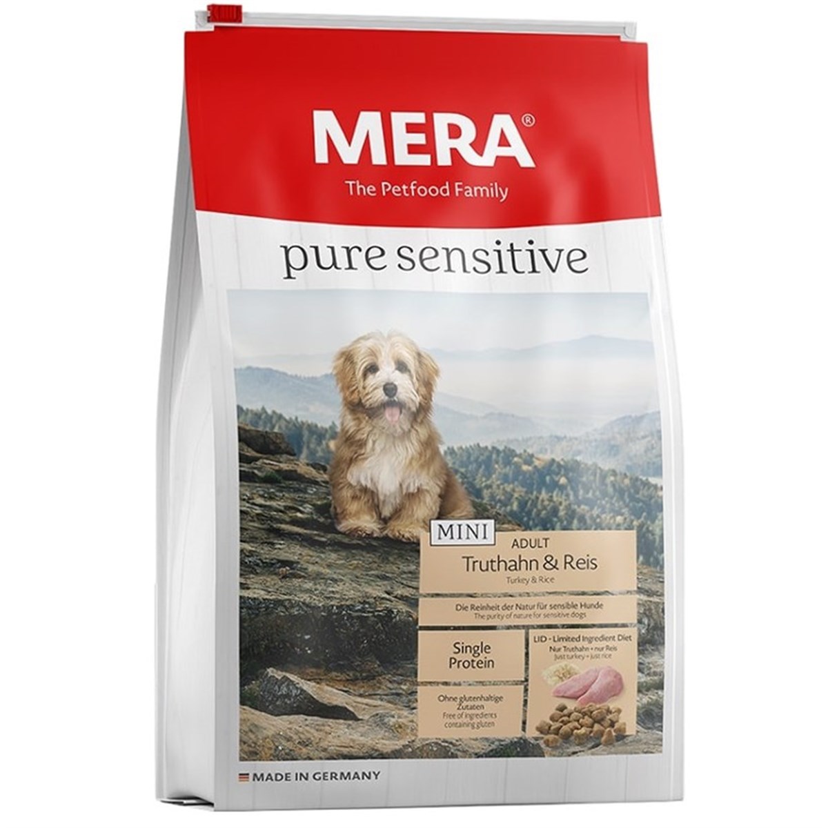 Mera Pure Sensitive Mini Adult Hindili Küçük Irk Köpek Maması 4 Kg