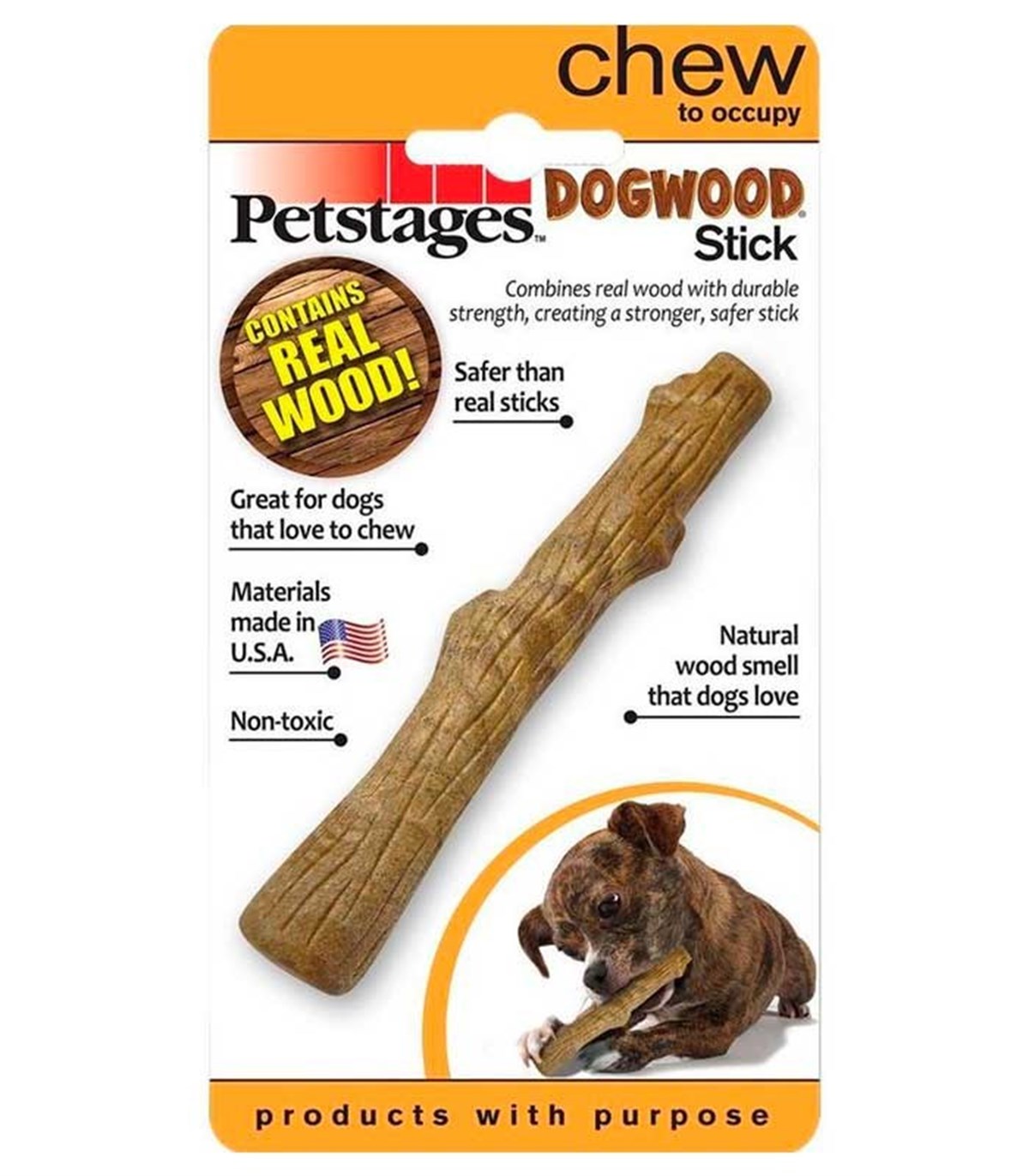 Petstages Durable Sticks Ağaç Dalı Şeklinde Oyun Kemiği Mini