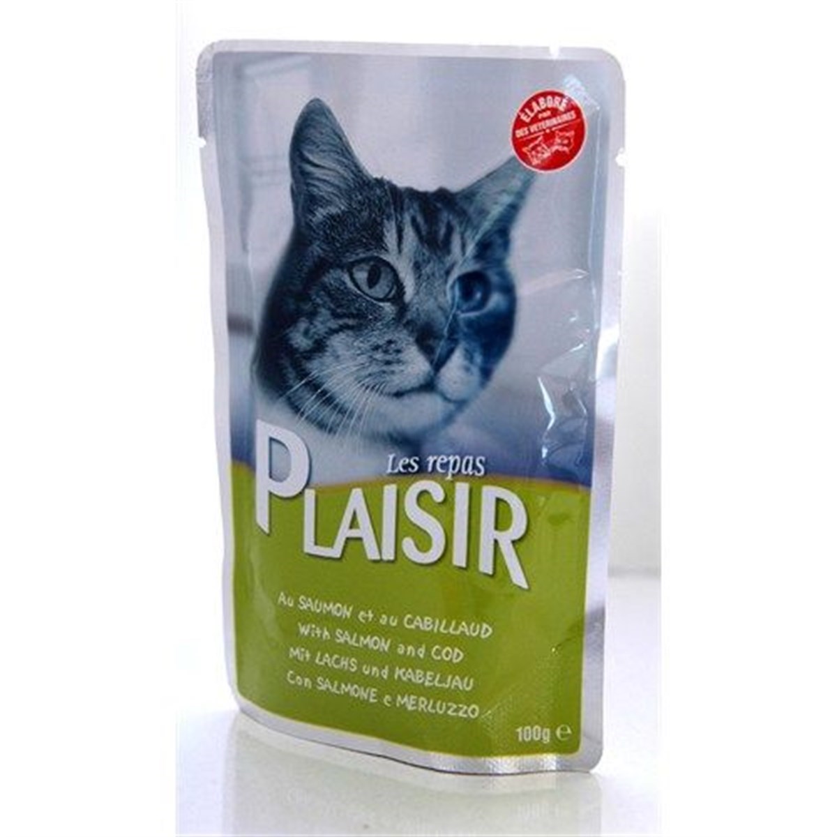Plaisir Somonlu ve Morina Balıklı Pouch Kedi Konservesi 100 Gr