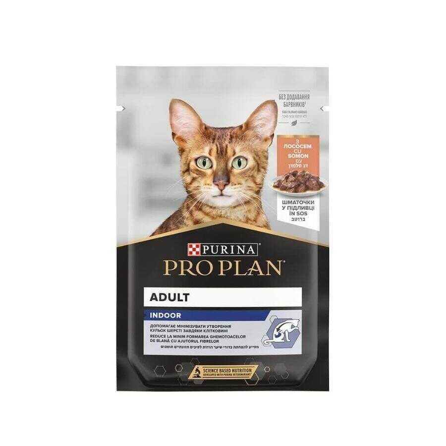 Pro Plan Adult Indoor Somonlu Pouch Yetişkin Kedi Konservesi 85 Gr