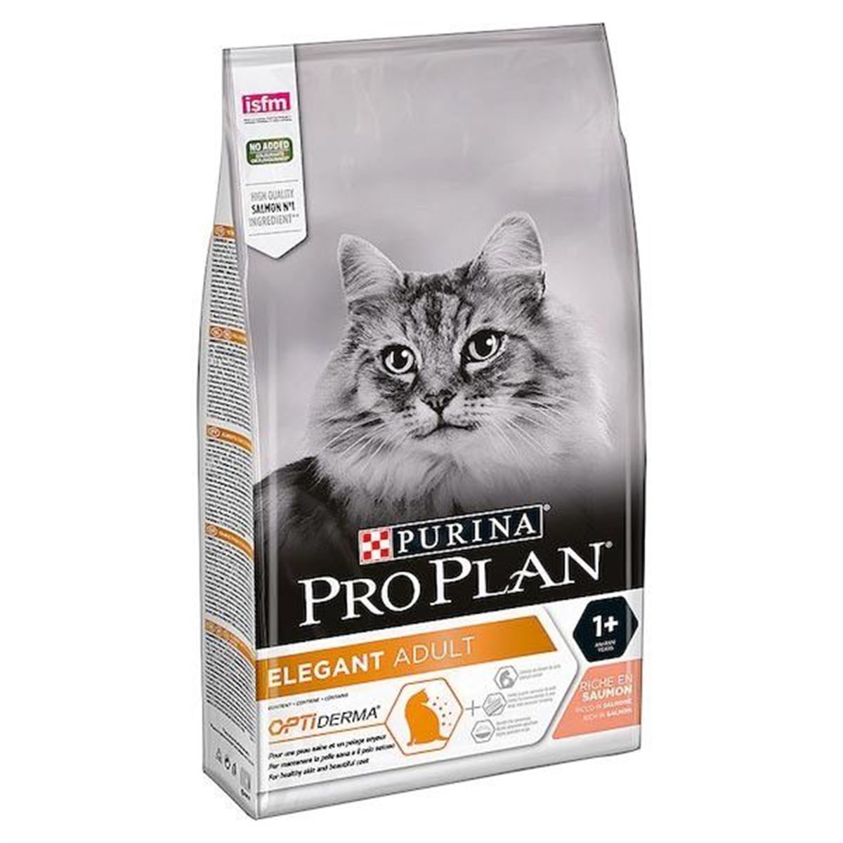 Pro Plan Derma Plus Elegant Adult Hairball Control Somonlu Kedi Maması 3 Kg