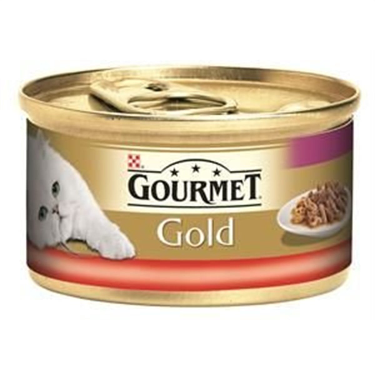Pro Plan Gourmet Gold Çifte Lezzet Sığır Etli ve Tavuklu Konserve Kedi Maması 85 Gr