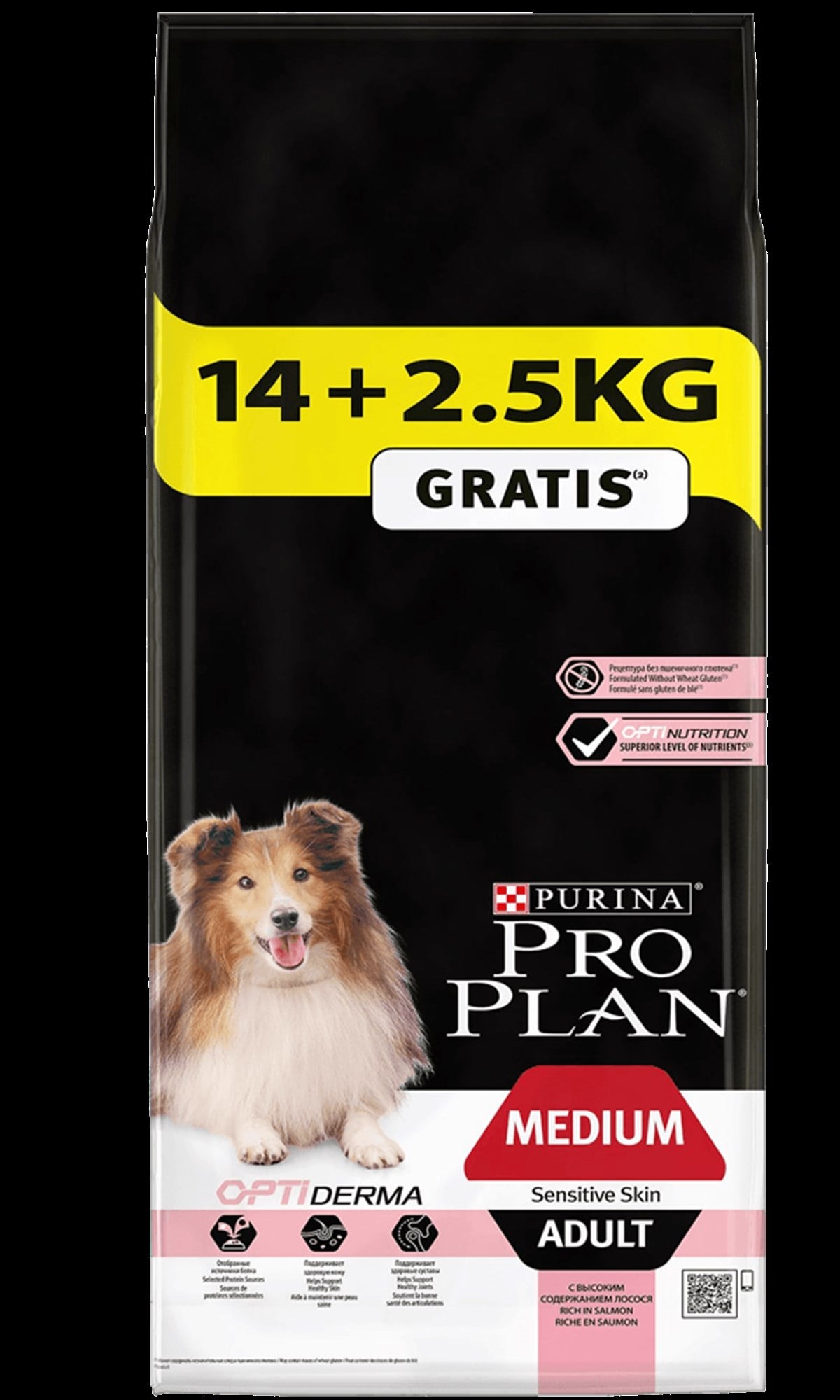 Pro Plan Medium Adult Somonlu Hassas Yetişkin Köpek Maması 14 + 2.5 KG