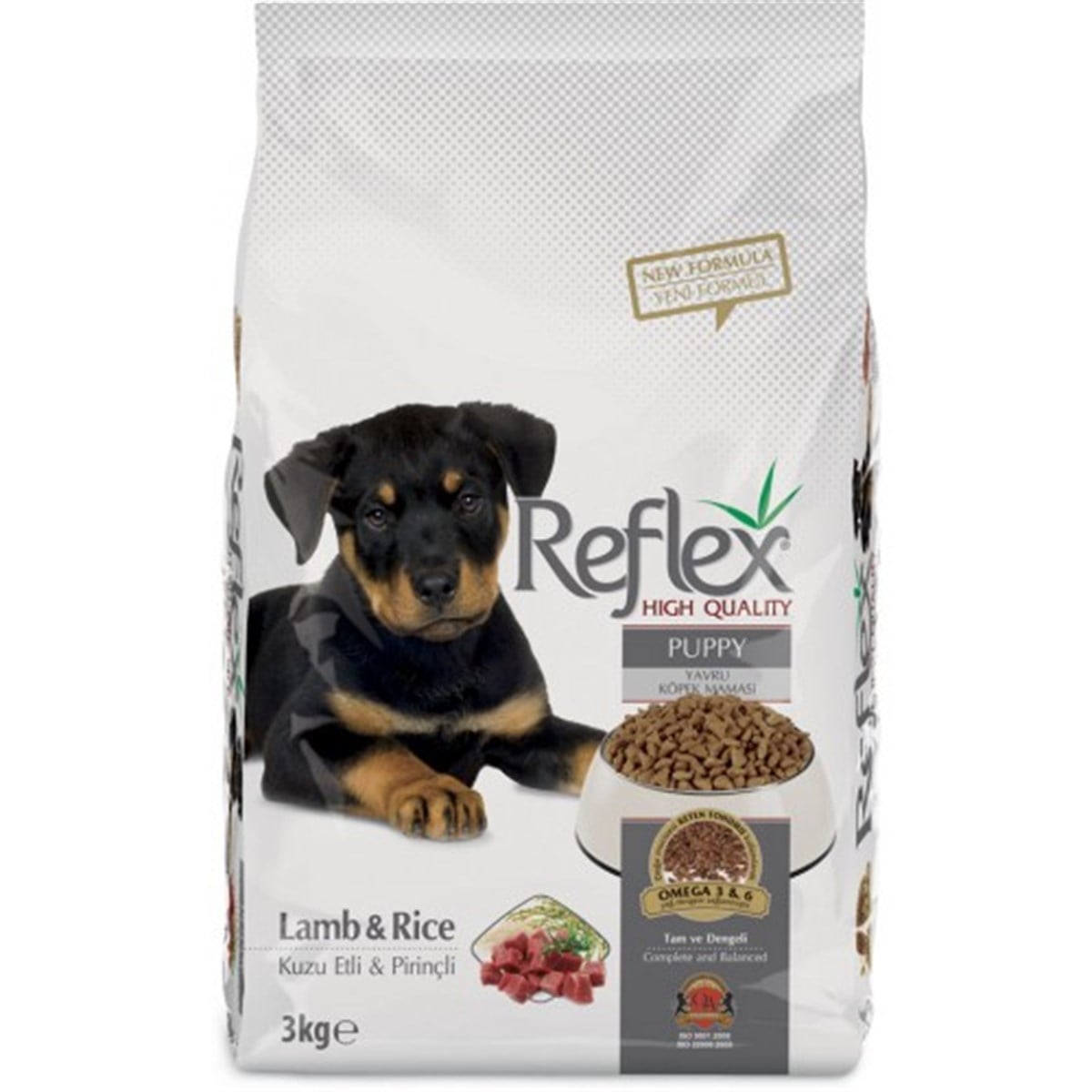 Reflex Puppy Kuzu Etli Yavru Köpek Maması 3 Kg