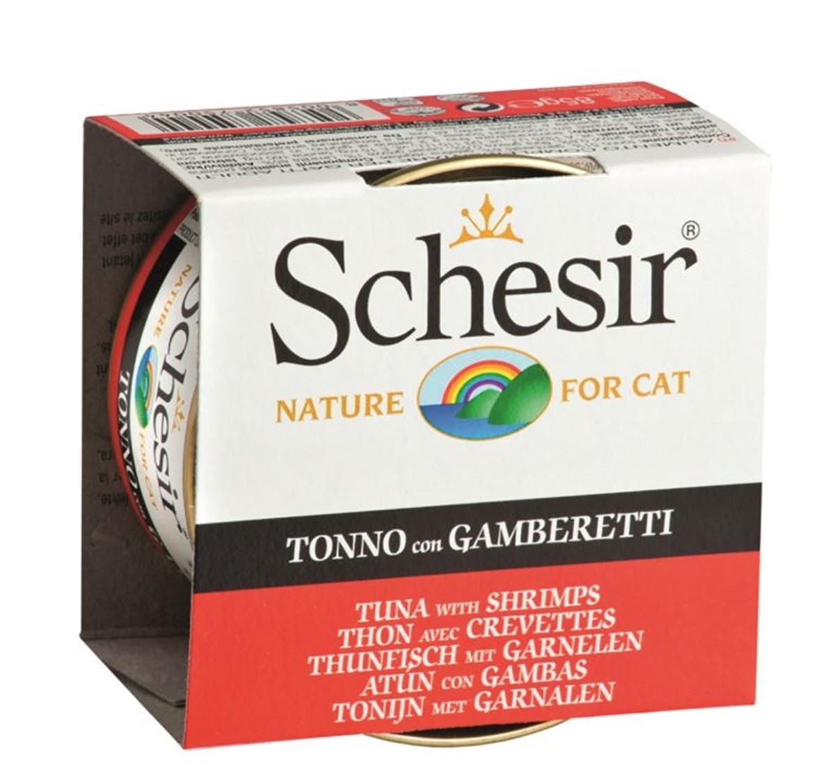 Schesir Cat Jelly Ton Balıklı ve Karidesli Konserve Yetişkin Kedi Maması 85 G