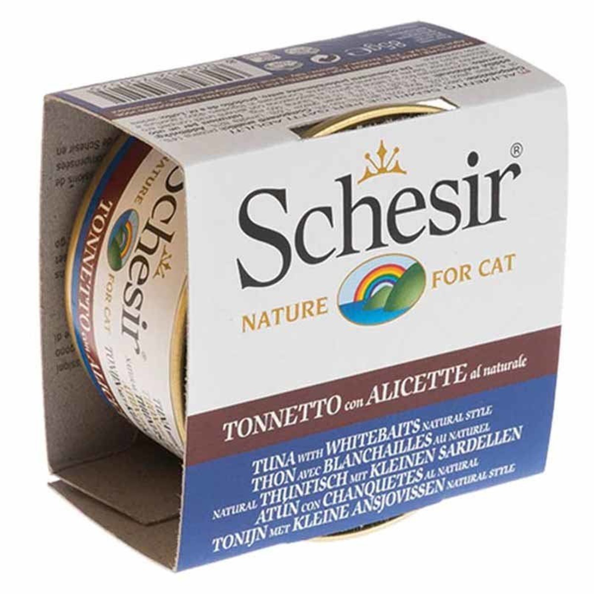 Schesir Ton Balıklı ve Hamsili Pirinçli Kedi Konservesi 85 Gr
