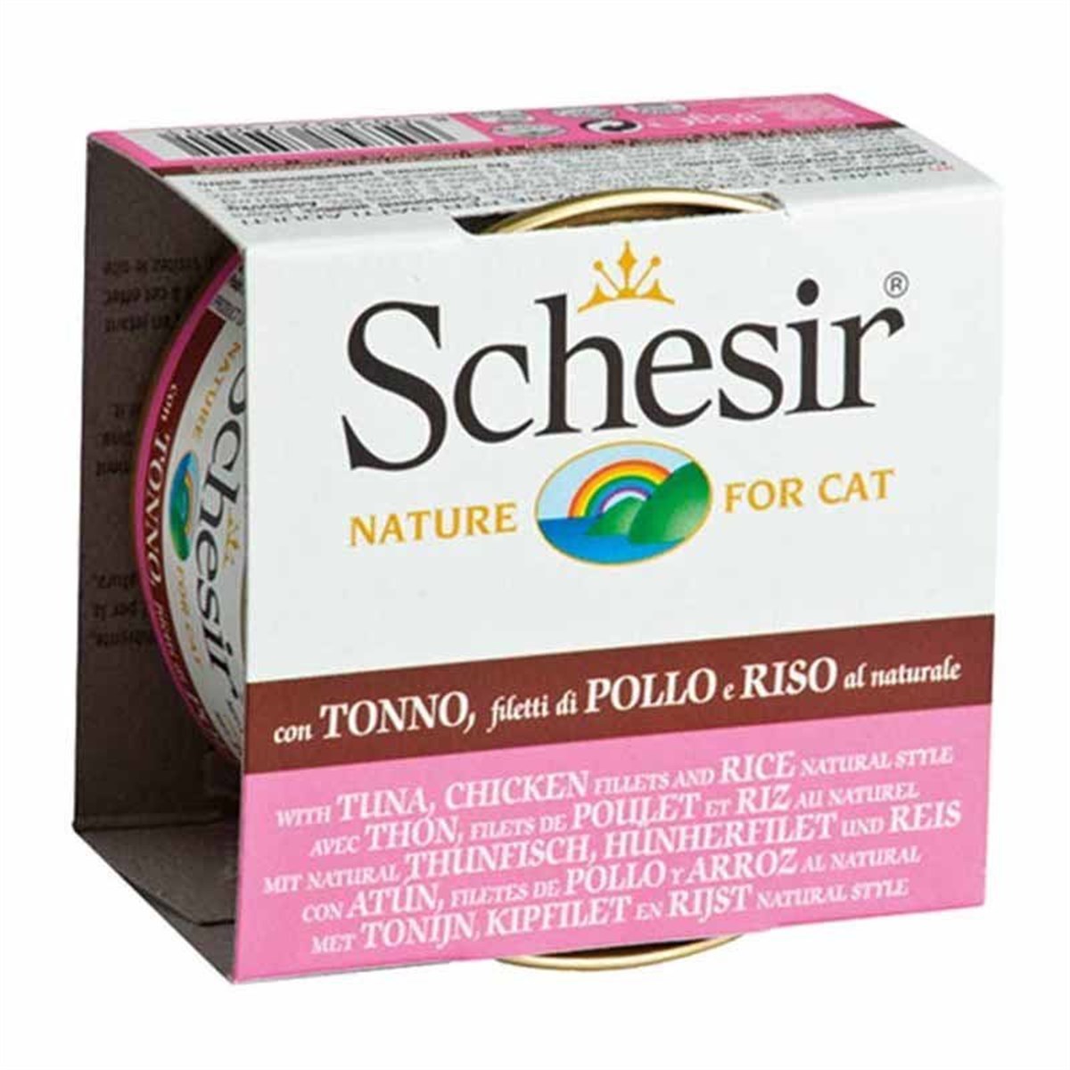Schesir Ton Balıklı ve Tavuklu Pirinçli Kedi Konservesi 85 Gr