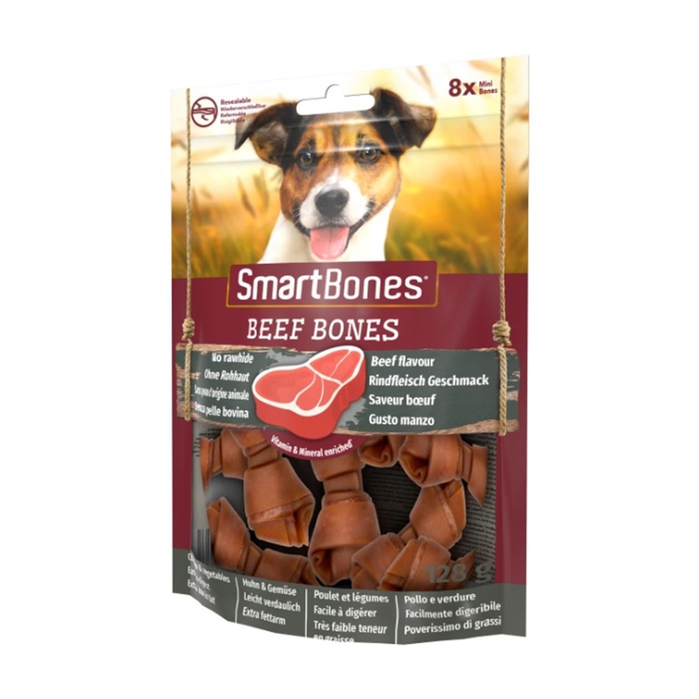Smart Bones Biftekli Mini Kemik Köpek Ödülü 128 Gr