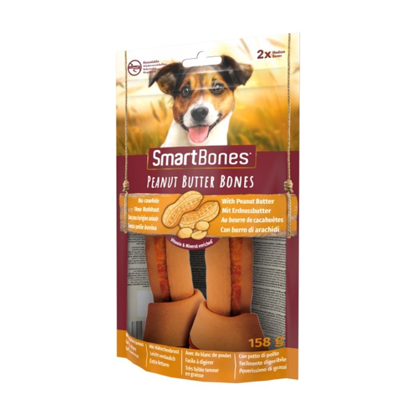 Smart Bones Fıstık Ezmeli Medium Köpek Ödül 128 Gr